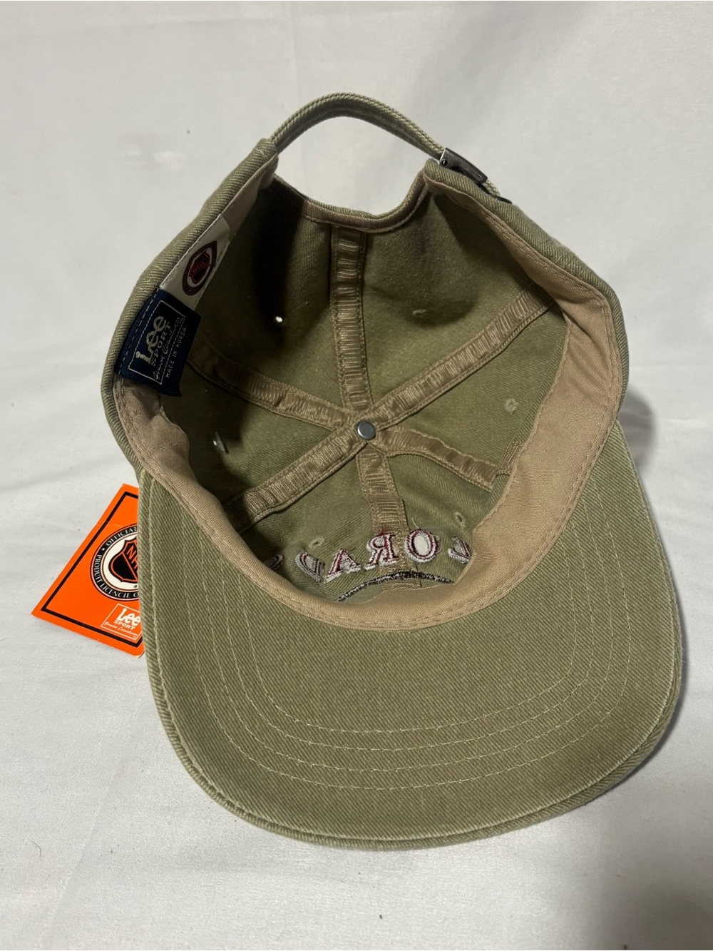 Vintage Colorado Avalanche Lee Sport Strapback Hat Made in Korea NWT - Picture 5 of 6